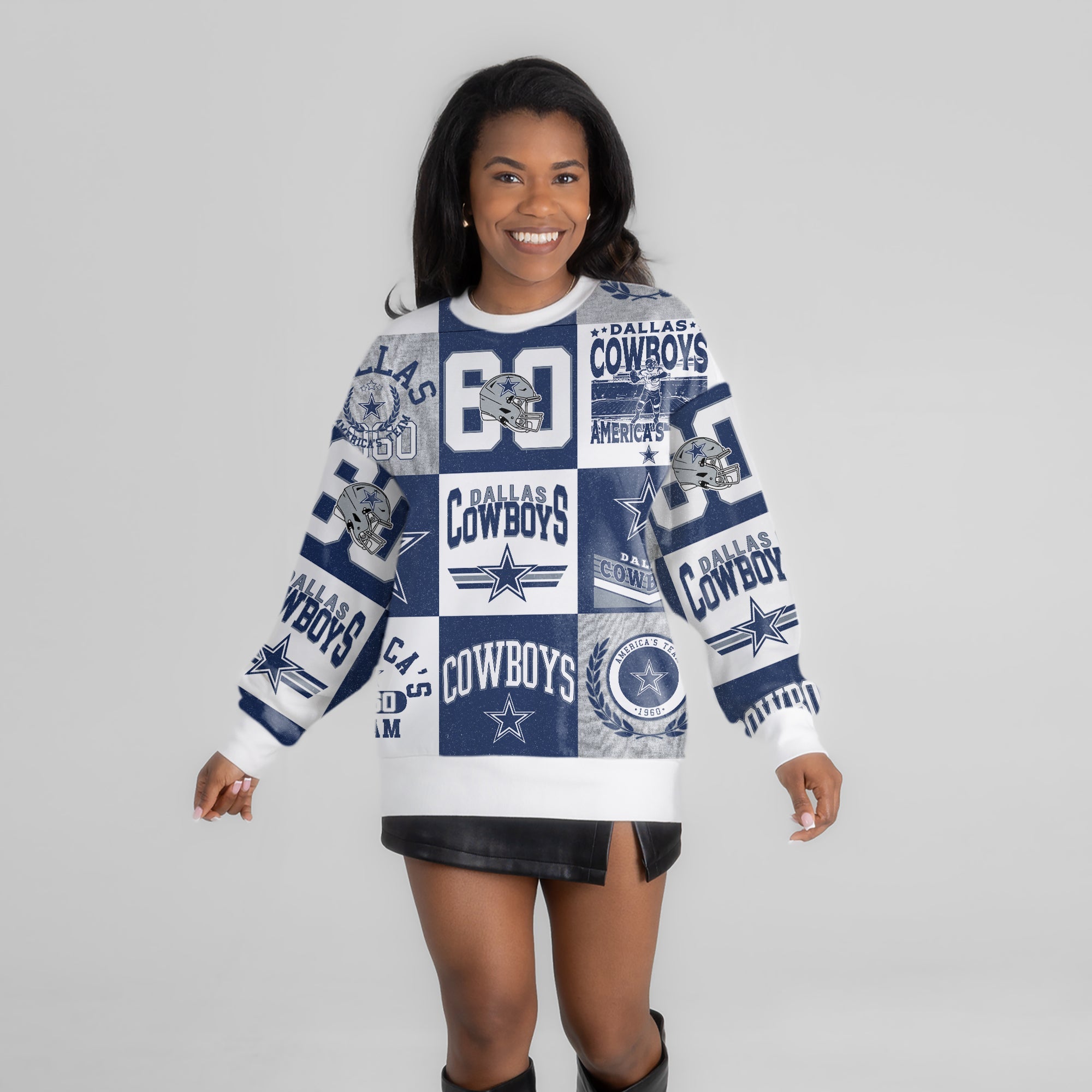 DALLAS COWBOYS HIGHLIGHT REEL PREMIUM CREWNECK SWEATSHIRT