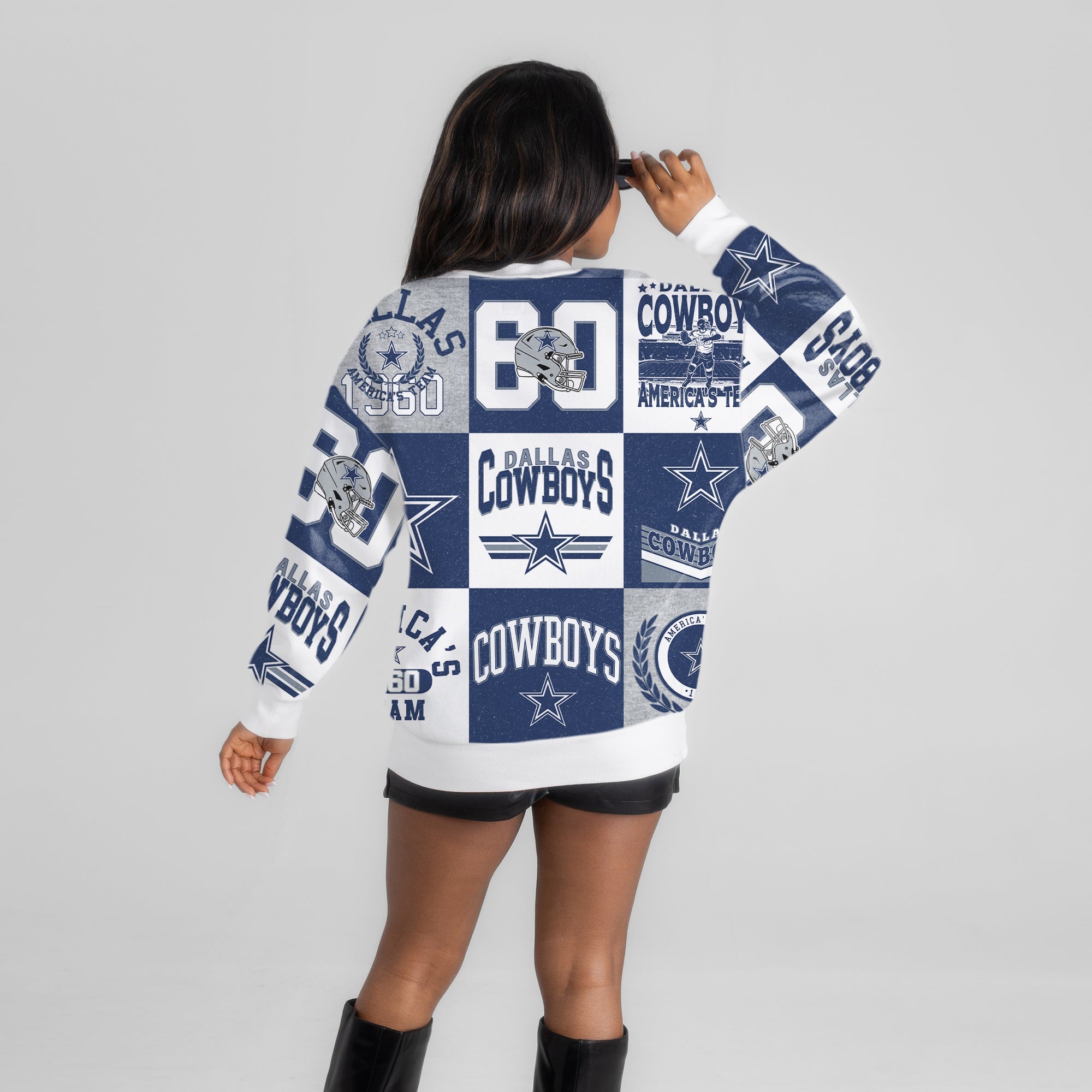 DALLAS COWBOYS HIGHLIGHT REEL PREMIUM CREWNECK SWEATSHIRT