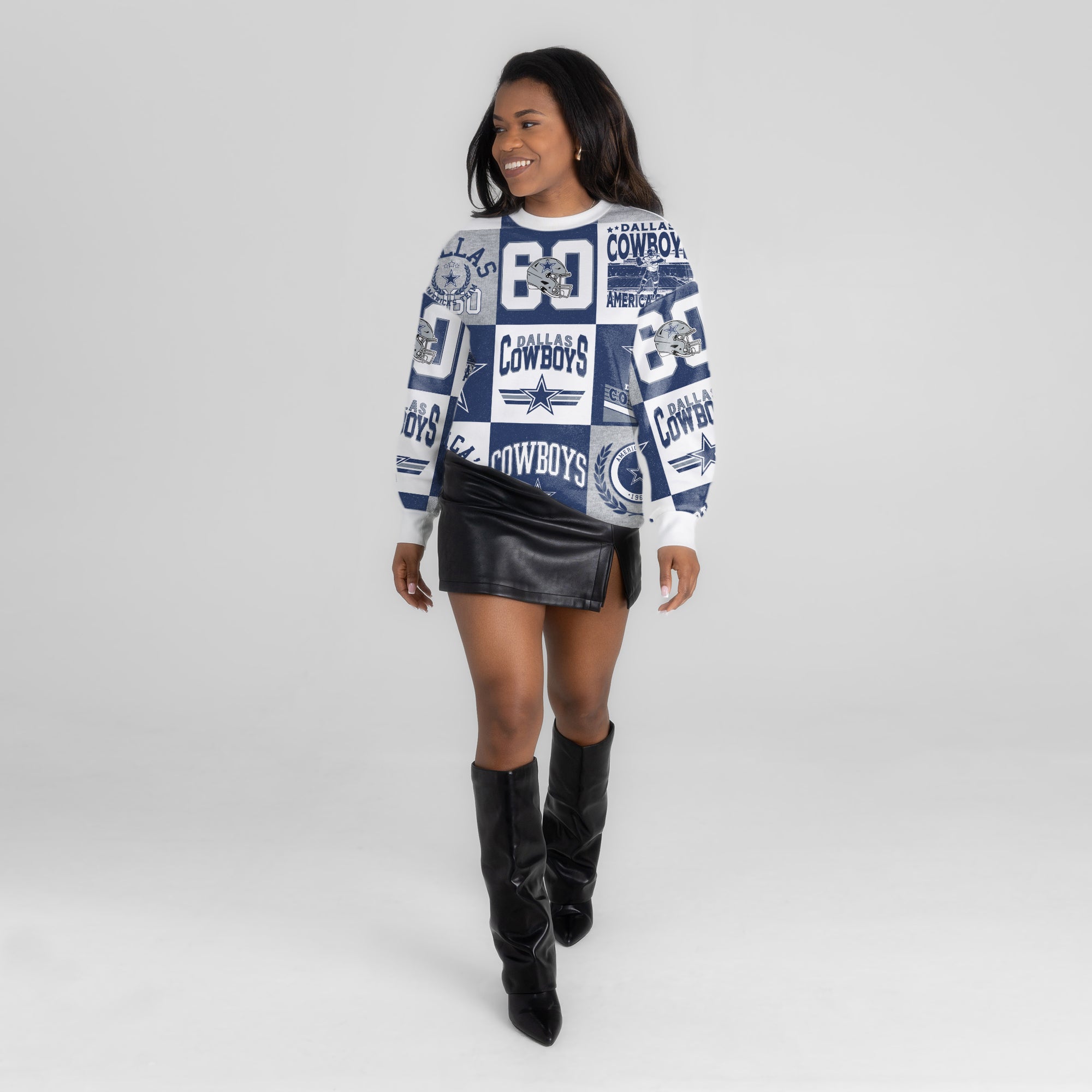 DALLAS COWBOYS HIGHLIGHT REEL PREMIUM CREWNECK SWEATSHIRT
