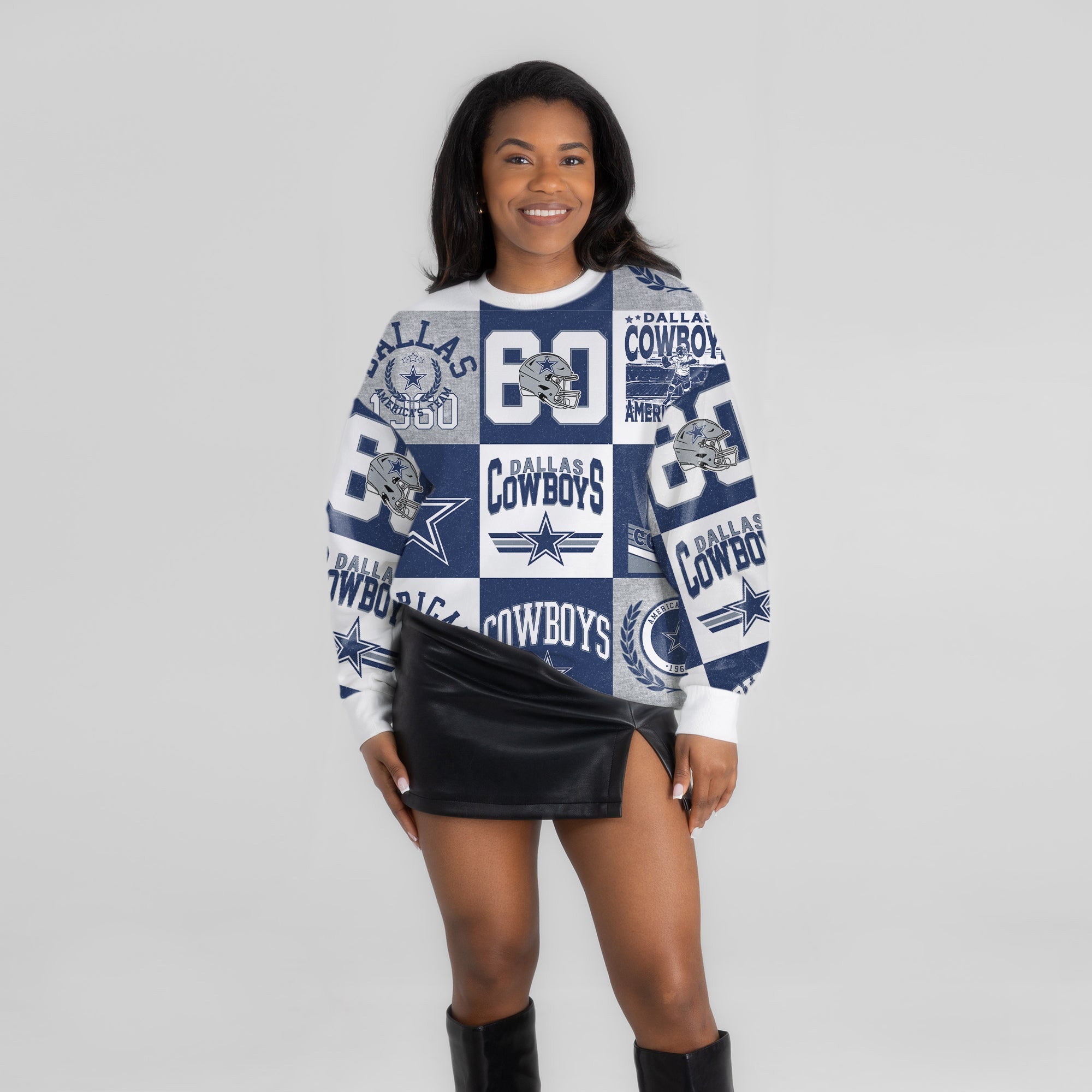 DALLAS COWBOYS HIGHLIGHT REEL PREMIUM CREWNECK SWEATSHIRT