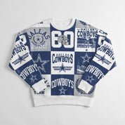 DALLAS COWBOYS HIGHLIGHT REEL PREMIUM CREWNECK SWEATSHIRT