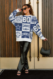 DALLAS COWBOYS HIGHLIGHT REEL PREMIUM CREWNECK SWEATSHIRT