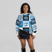 DETROIT LIONS HIGHLIGHT REEL PREMIUM CREWNECK SWEATSHIRT