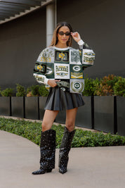 GREEN BAY PACKERS HIGHLIGHT REEL PREMIUM CREWNECK SWEATSHIRT