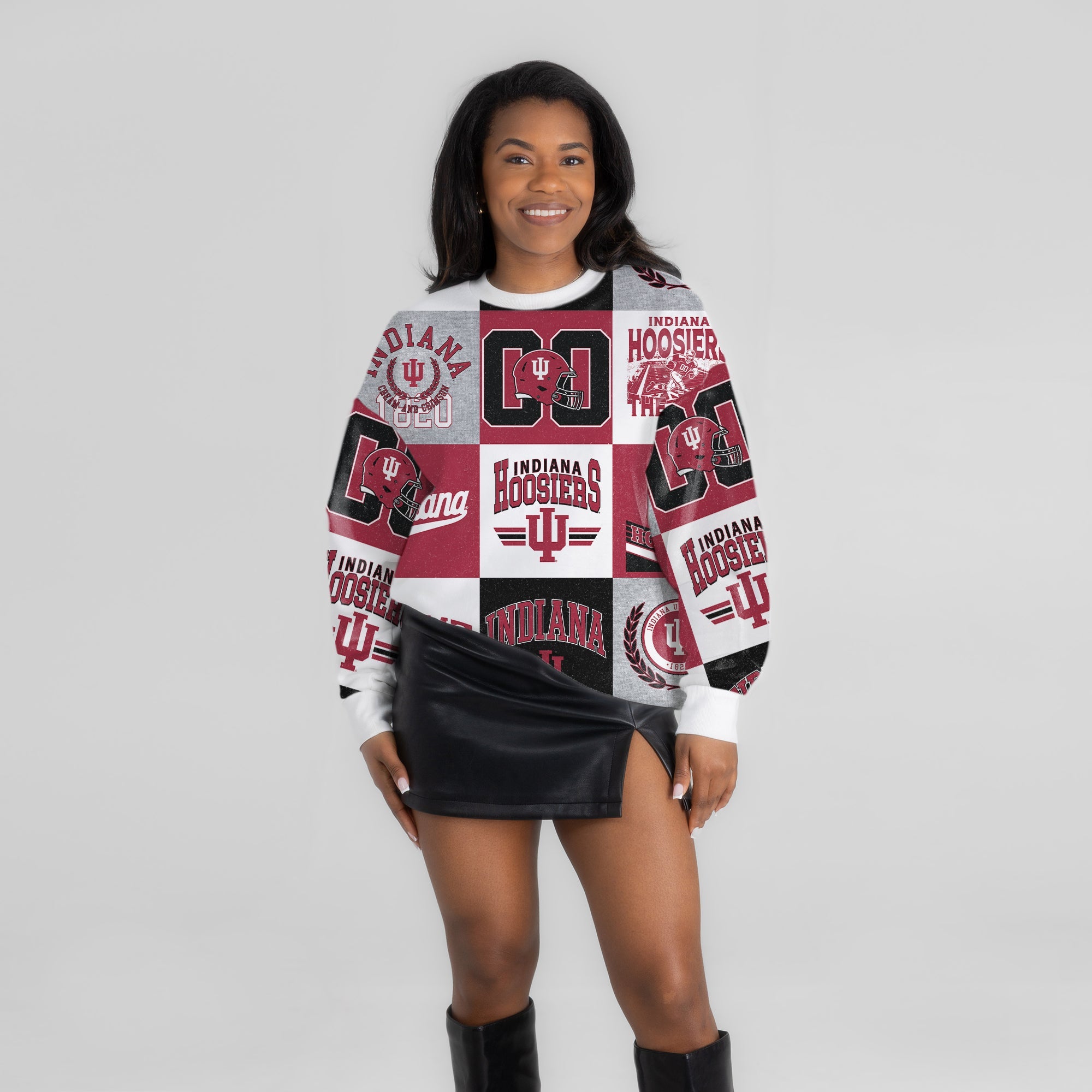INDIANA HOOSIERS HIGHLIGHT REEL PREMIUM CREWNECK SWEATSHIRT