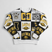 IOWA HAWKEYES HIGHLIGHT REEL PREMIUM CREWNECK SWEATSHIRT