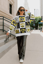 IOWA HAWKEYES HIGHLIGHT REEL PREMIUM CREWNECK SWEATSHIRT