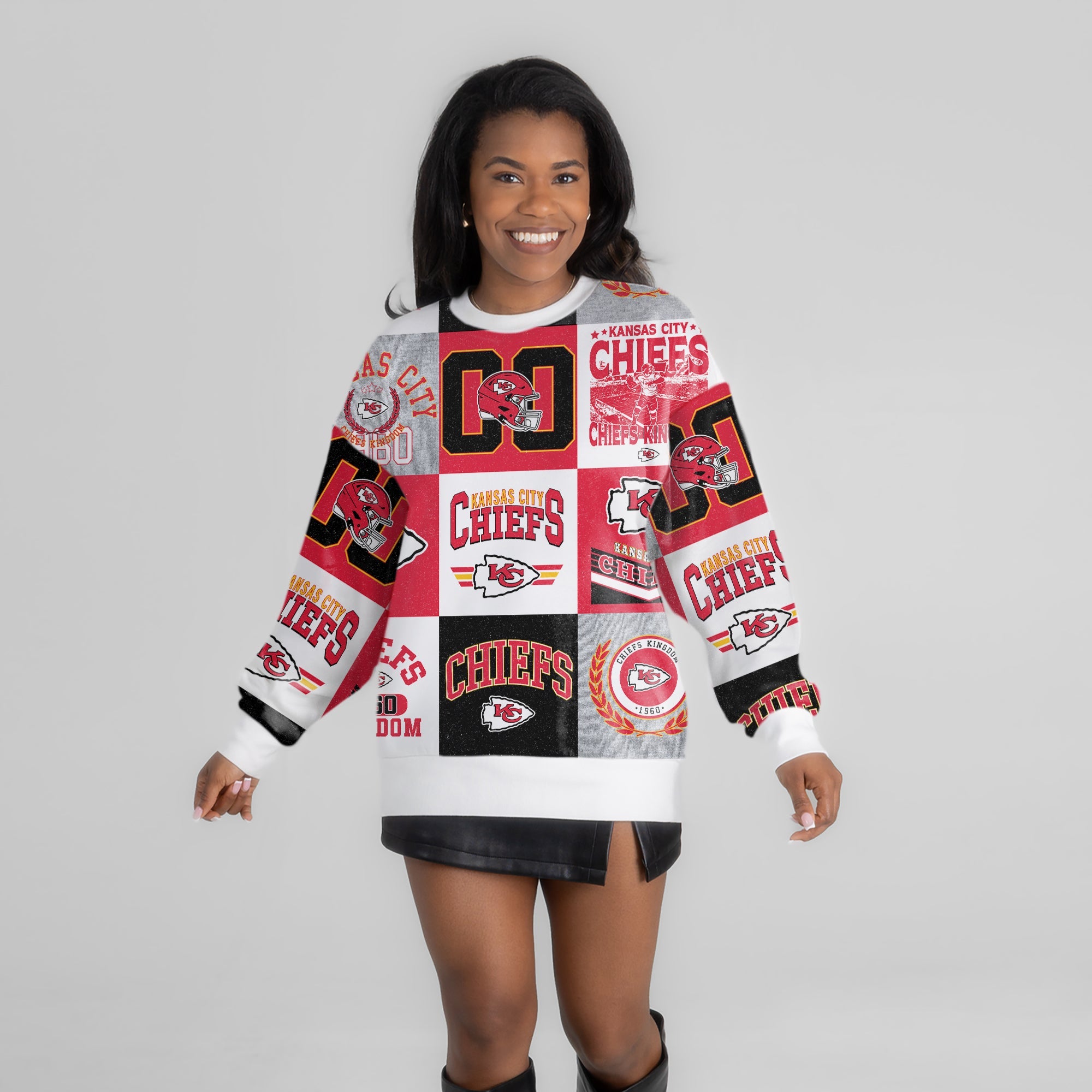 KANSAS CITY CHIEFS HIGHLIGHT REEL PREMIUM CREWNECK SWEATSHIRT