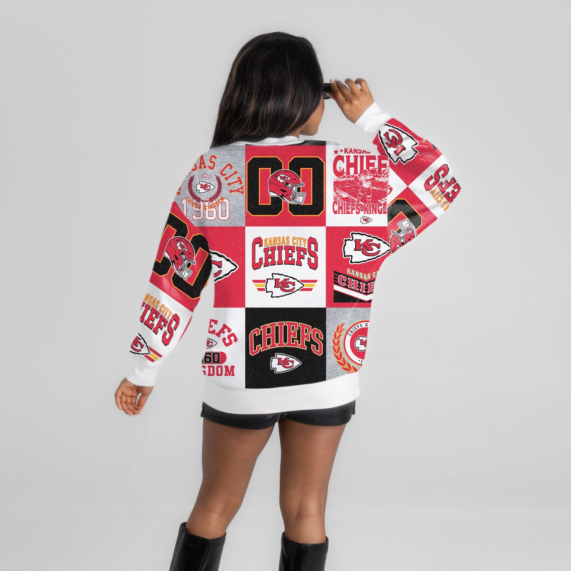 KANSAS CITY CHIEFS HIGHLIGHT REEL PREMIUM CREWNECK SWEATSHIRT