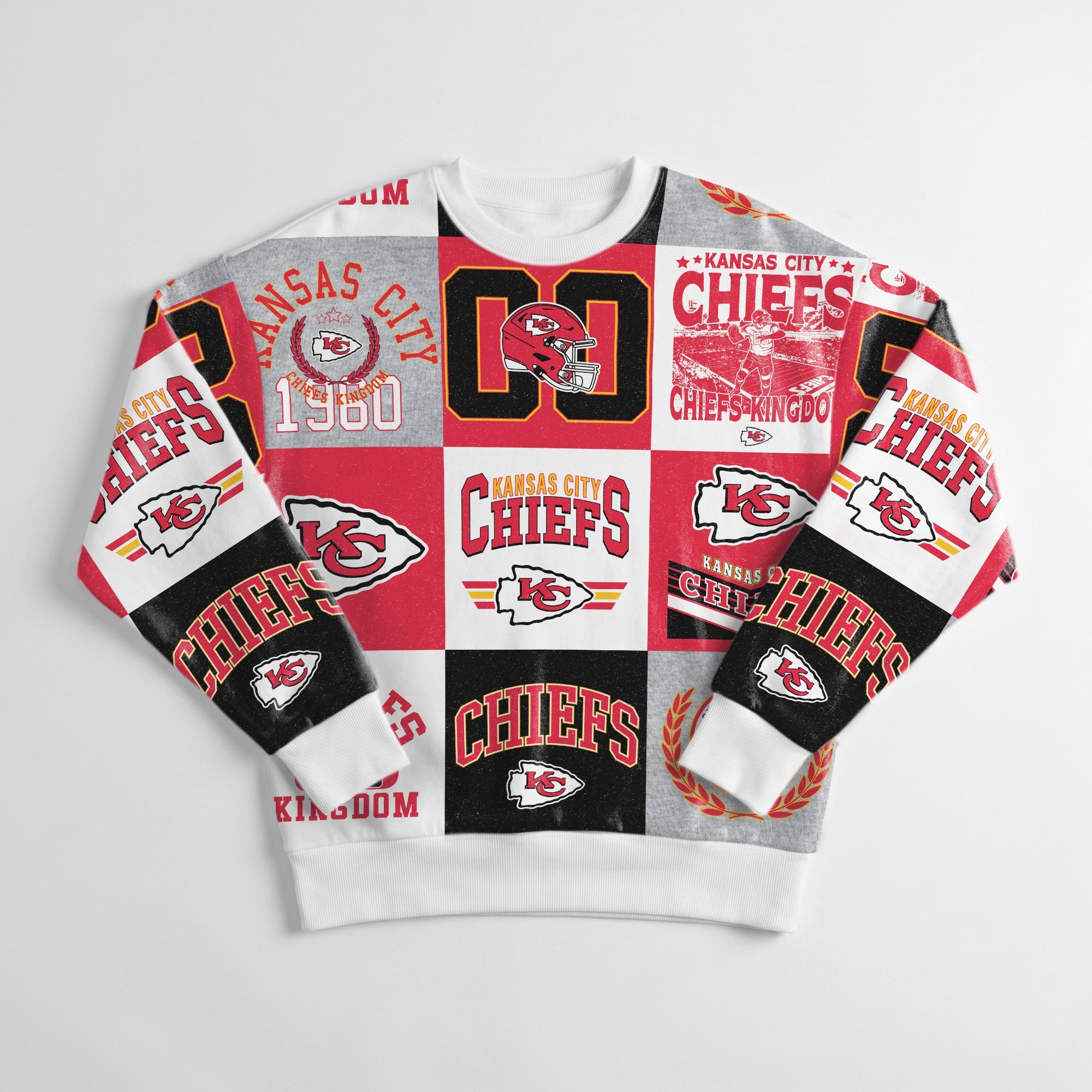KANSAS CITY CHIEFS HIGHLIGHT REEL PREMIUM CREWNECK SWEATSHIRT