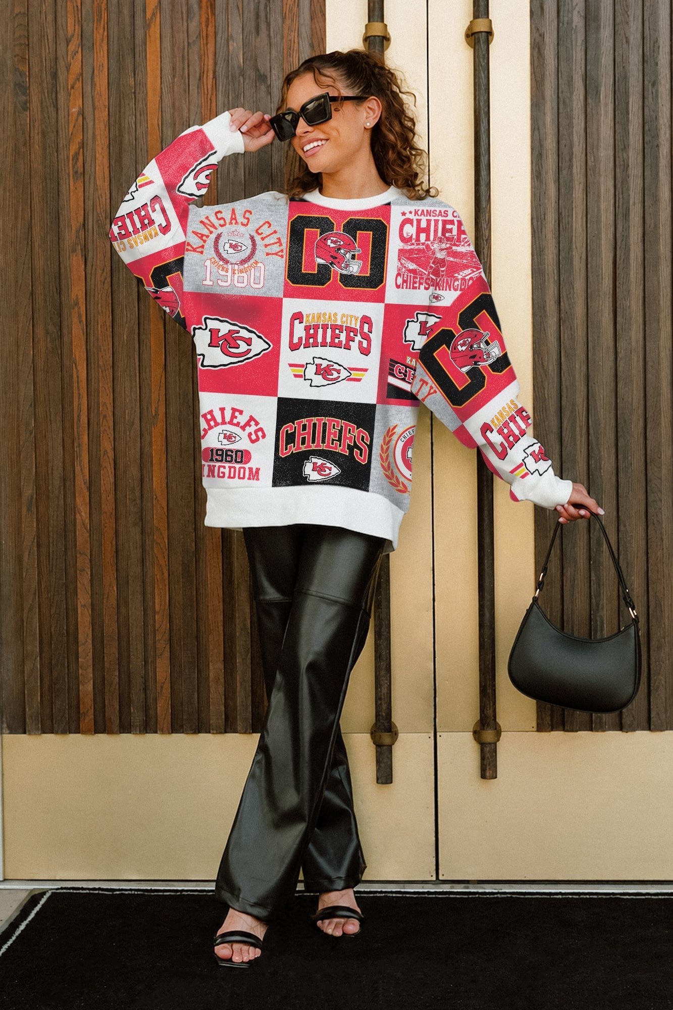 KANSAS CITY CHIEFS HIGHLIGHT REEL PREMIUM CREWNECK SWEATSHIRT