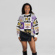 LSU TIGERS HIGHLIGHT REEL PREMIUM CREWNECK SWEATSHIRT