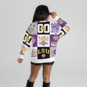 LSU TIGERS HIGHLIGHT REEL PREMIUM CREWNECK SWEATSHIRT