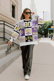 LSU TIGERS HIGHLIGHT REEL PREMIUM CREWNECK SWEATSHIRT