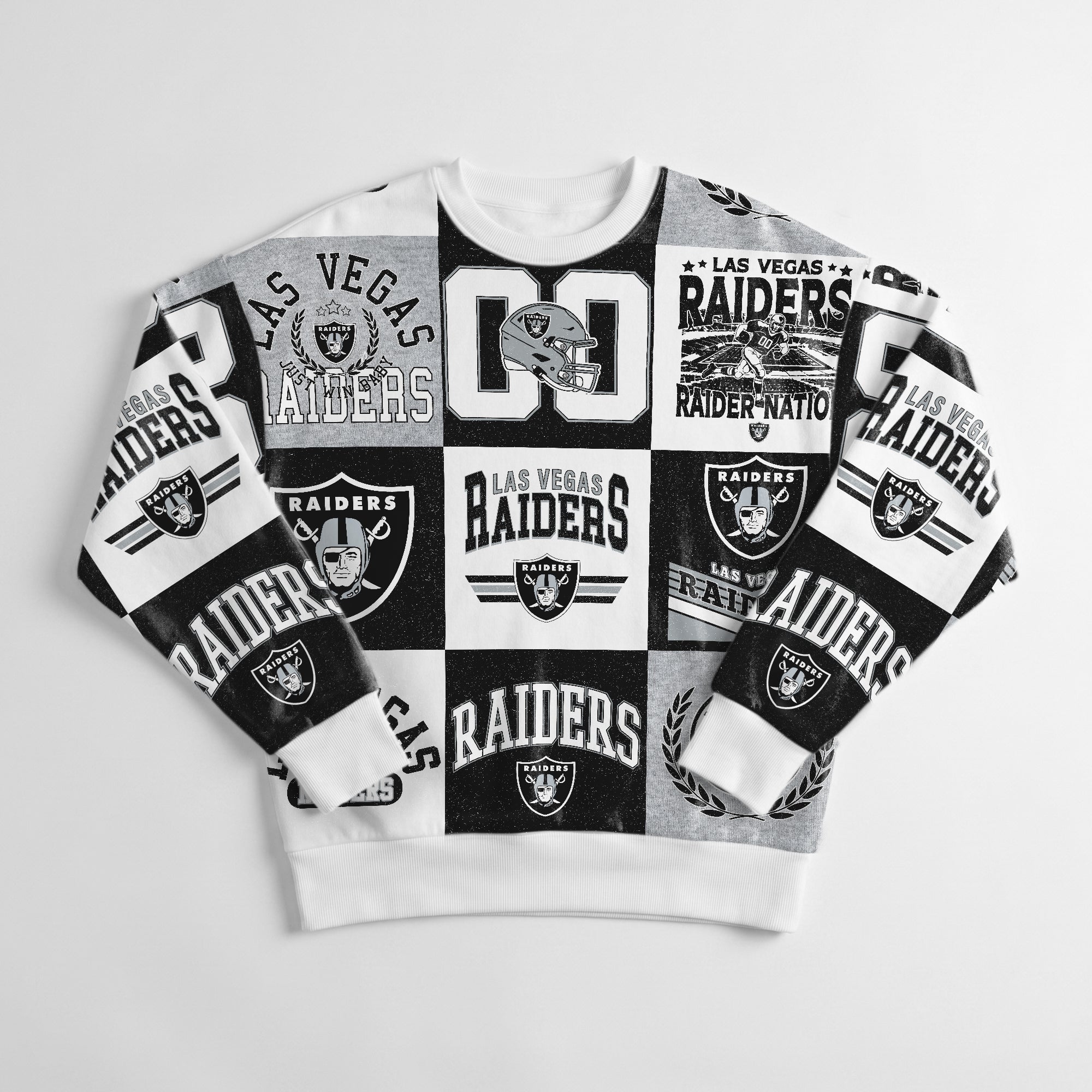 LAS VEGAS RAIDERS HIGHLIGHT REEL PREMIUM CREWNECK SWEATSHIRT