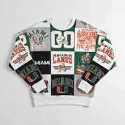 MIAMI HURRICANES HIGHLIGHT REEL PREMIUM CREWNECK SWEATSHIRT