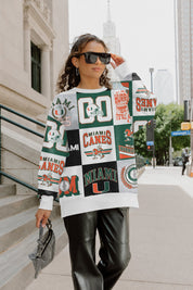 MIAMI HURRICANES HIGHLIGHT REEL PREMIUM CREWNECK SWEATSHIRT
