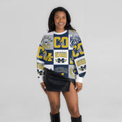 MICHIGAN WOLVERINES HIGHLIGHT REEL PREMIUM CREWNECK SWEATSHIRT