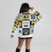 MICHIGAN WOLVERINES HIGHLIGHT REEL PREMIUM CREWNECK SWEATSHIRT