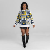 MICHIGAN WOLVERINES HIGHLIGHT REEL PREMIUM CREWNECK SWEATSHIRT