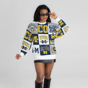 MICHIGAN WOLVERINES HIGHLIGHT REEL PREMIUM CREWNECK SWEATSHIRT
