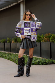 MINNESOTA VIKINGS HIGHLIGHT REEL PREMIUM CREWNECK SWEATSHIRT