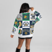 NOTRE DAME FIGHTING IRISH HIGHLIGHT REEL PREMIUM CREWNECK SWEATSHIRT
