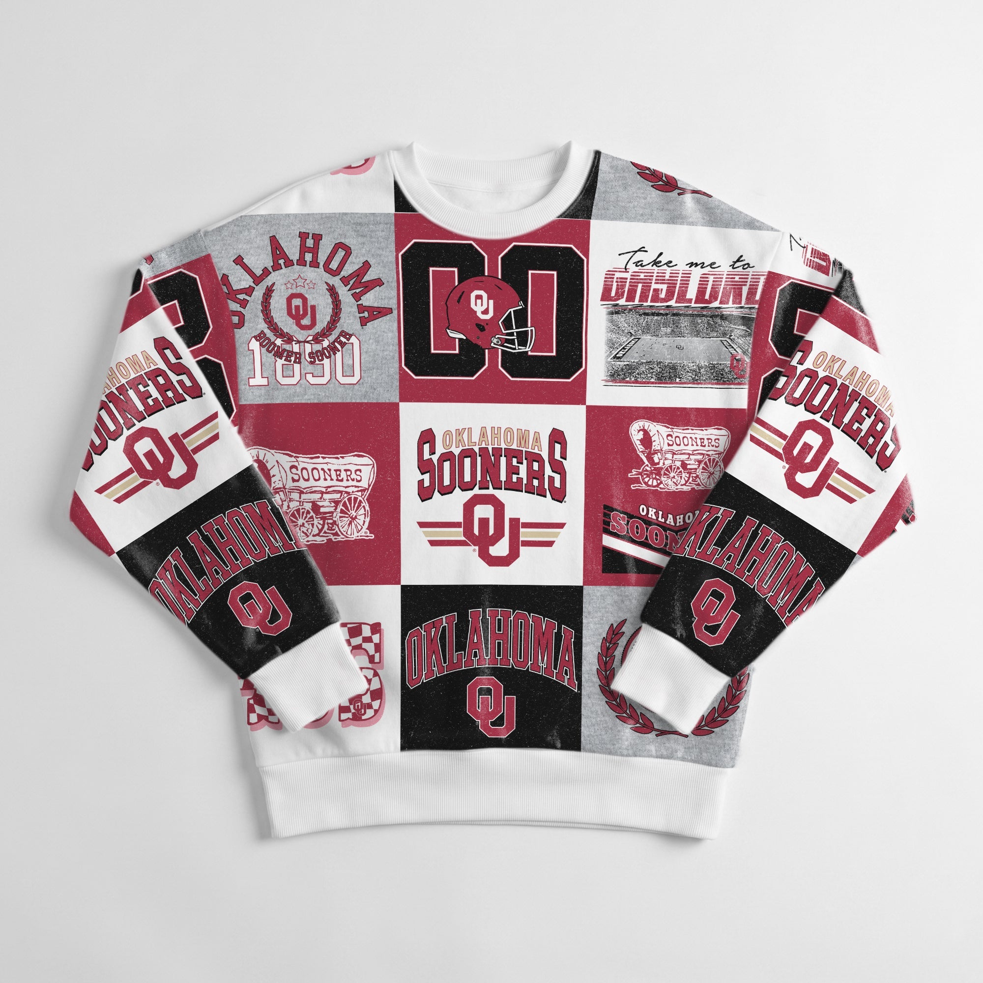 OKLAHOMA SOONERS HIGHLIGHT REEL PREMIUM CREWNECK SWEATSHIRT