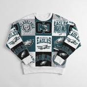 PHILADELPHIA EAGLES HIGHLIGHT REEL PREMIUM CREWNECK SWEATSHIRT