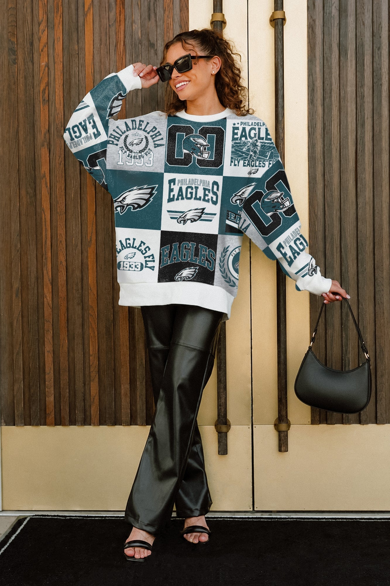 PHILADELPHIA EAGLES HIGHLIGHT REEL PREMIUM CREWNECK SWEATSHIRT