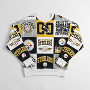 PITTSBURGH STEELERS HIGHLIGHT REEL PREMIUM CREWNECK SWEATSHIRT