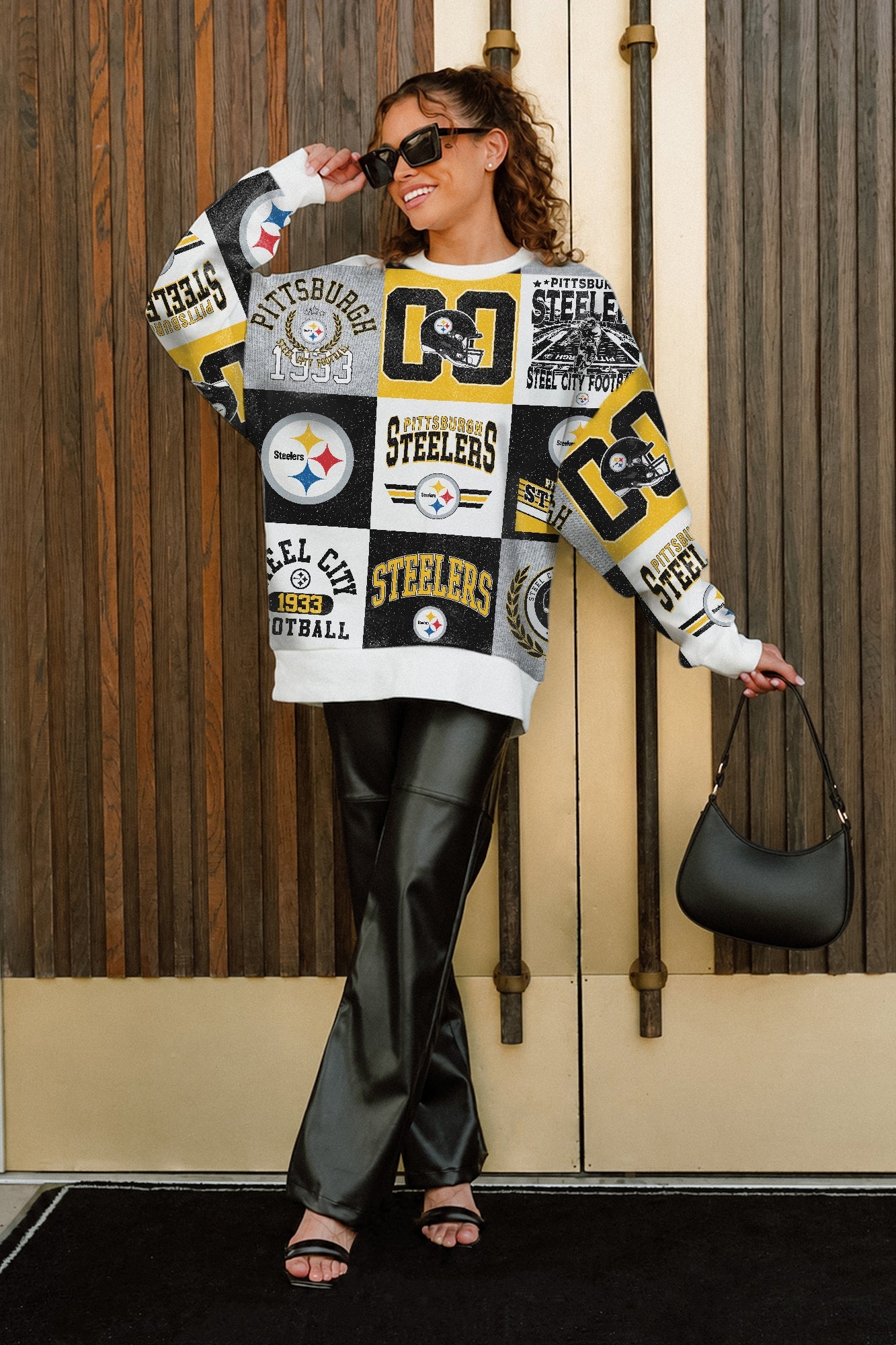 PITTSBURGH STEELERS HIGHLIGHT REEL PREMIUM CREWNECK SWEATSHIRT