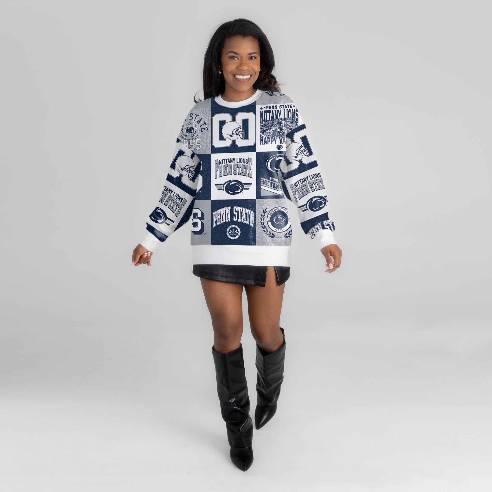 PENN STATE NITTANY LIONS HIGHLIGHT REEL PREMIUM CREWNECK SWEATSHIRT
