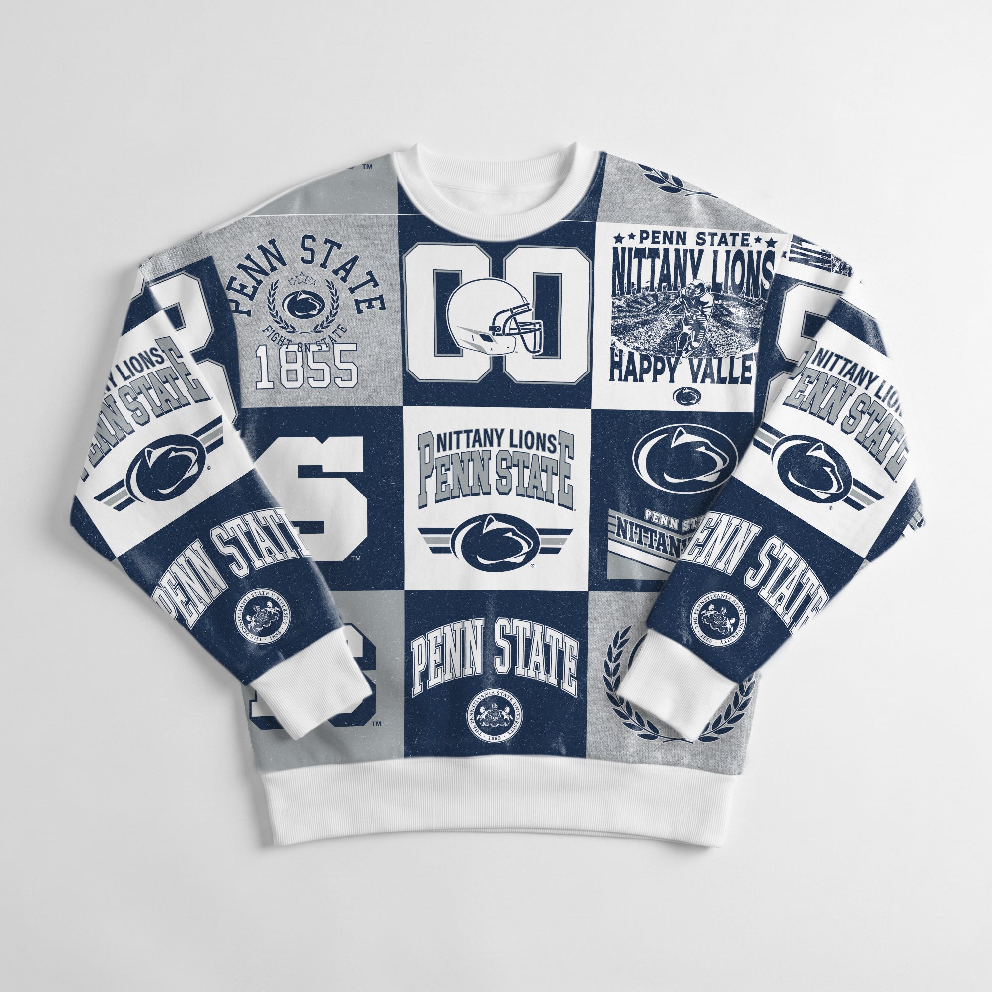 PENN STATE NITTANY LIONS HIGHLIGHT REEL PREMIUM CREWNECK SWEATSHIRT