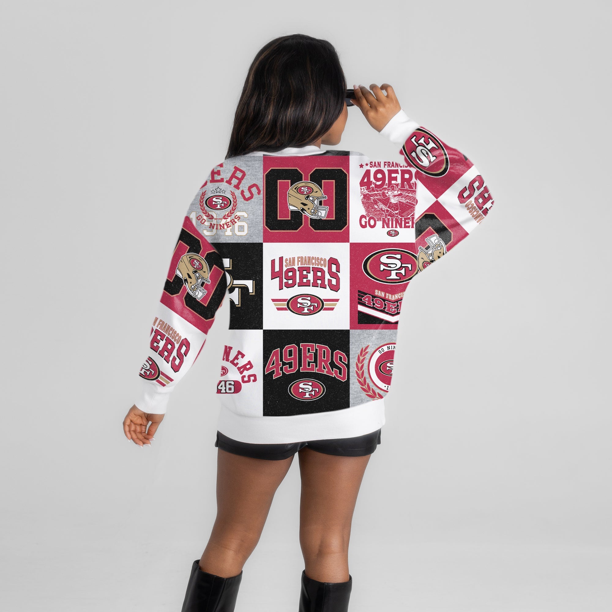 SAN FRANCISCO 49ERS HIGHLIGHT REEL PREMIUM CREWNECK SWEATSHIRT