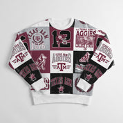 TEXAS A&M AGGIES HIGHLIGHT REEL PREMIUM CREWNECK SWEATSHIRT