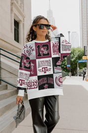 TEXAS A&M AGGIES HIGHLIGHT REEL PREMIUM CREWNECK SWEATSHIRT