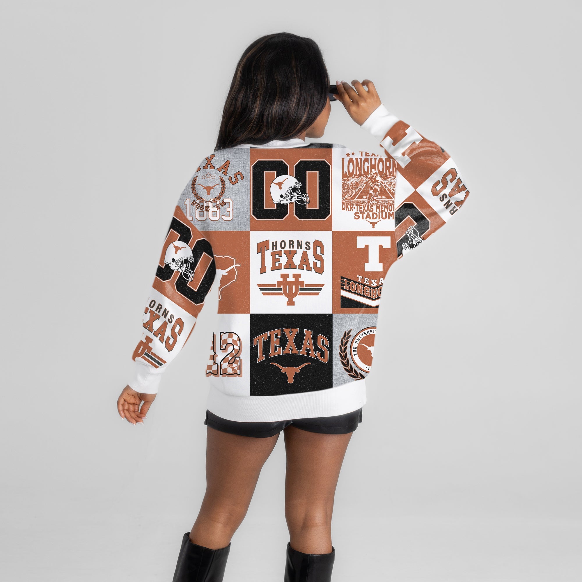 TEXAS LONGHORNS HIGHLIGHT REEL PREMIUM CREWNECK SWEATSHIRT