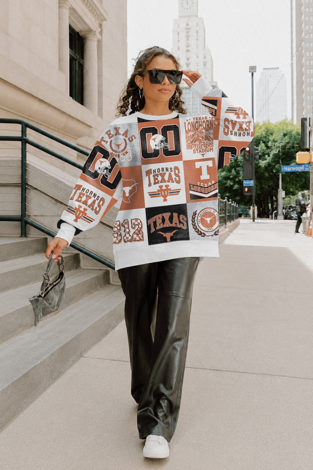 TEXAS LONGHORNS HIGHLIGHT REEL PREMIUM CREWNECK SWEATSHIRT
