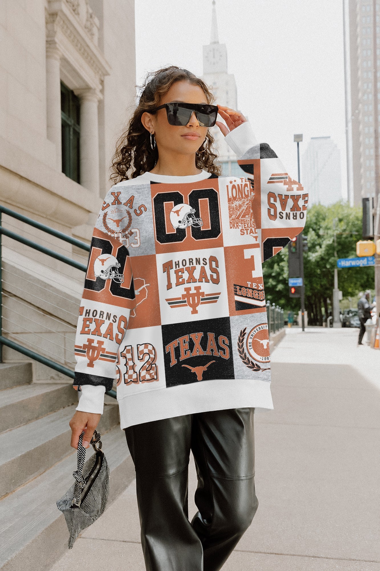 TEXAS LONGHORNS HIGHLIGHT REEL PREMIUM CREWNECK SWEATSHIRT