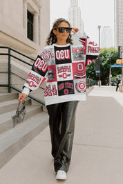 OHIO STATE BUCKEYES HIGHLIGHT REEL PREMIUM CREWNECK SWEATSHIRT