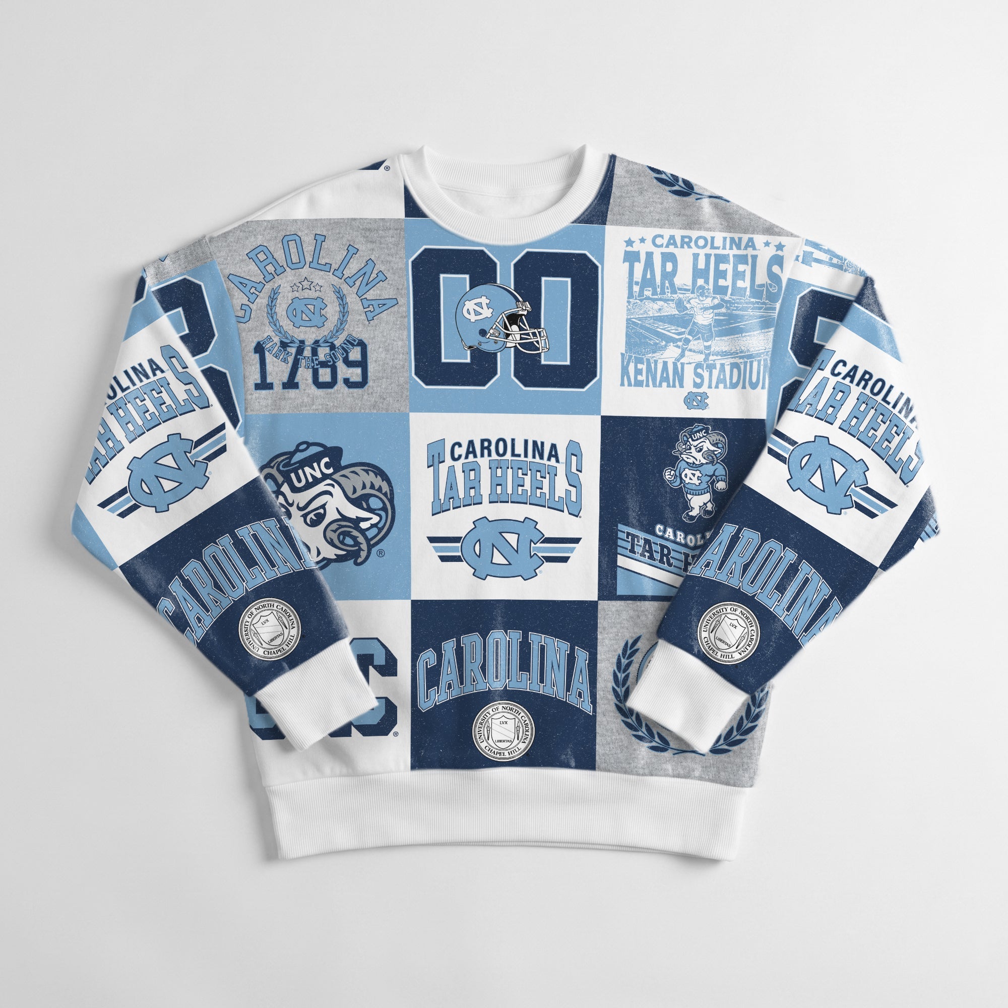 NORTH CAROLINA TAR HEELS HIGHLIGHT REEL PREMIUM CREWNECK SWEATSHIRT