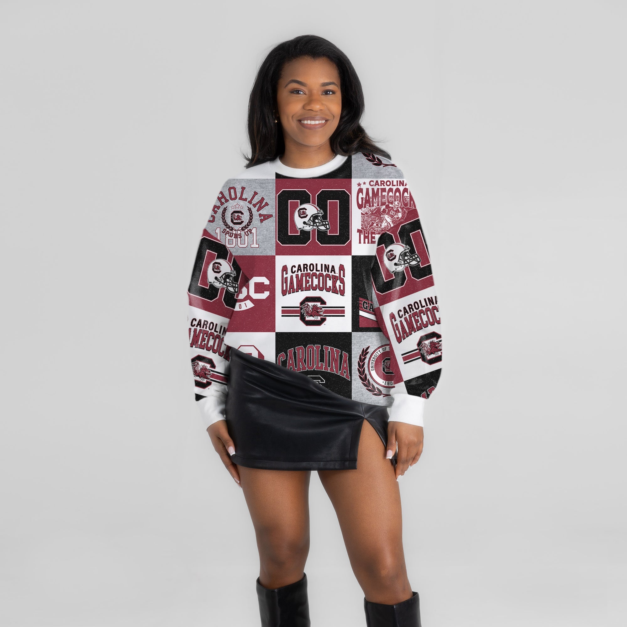 SOUTH CAROLINA GAMECOCKS HIGHLIGHT REEL PREMIUM CREWNECK SWEATSHIRT