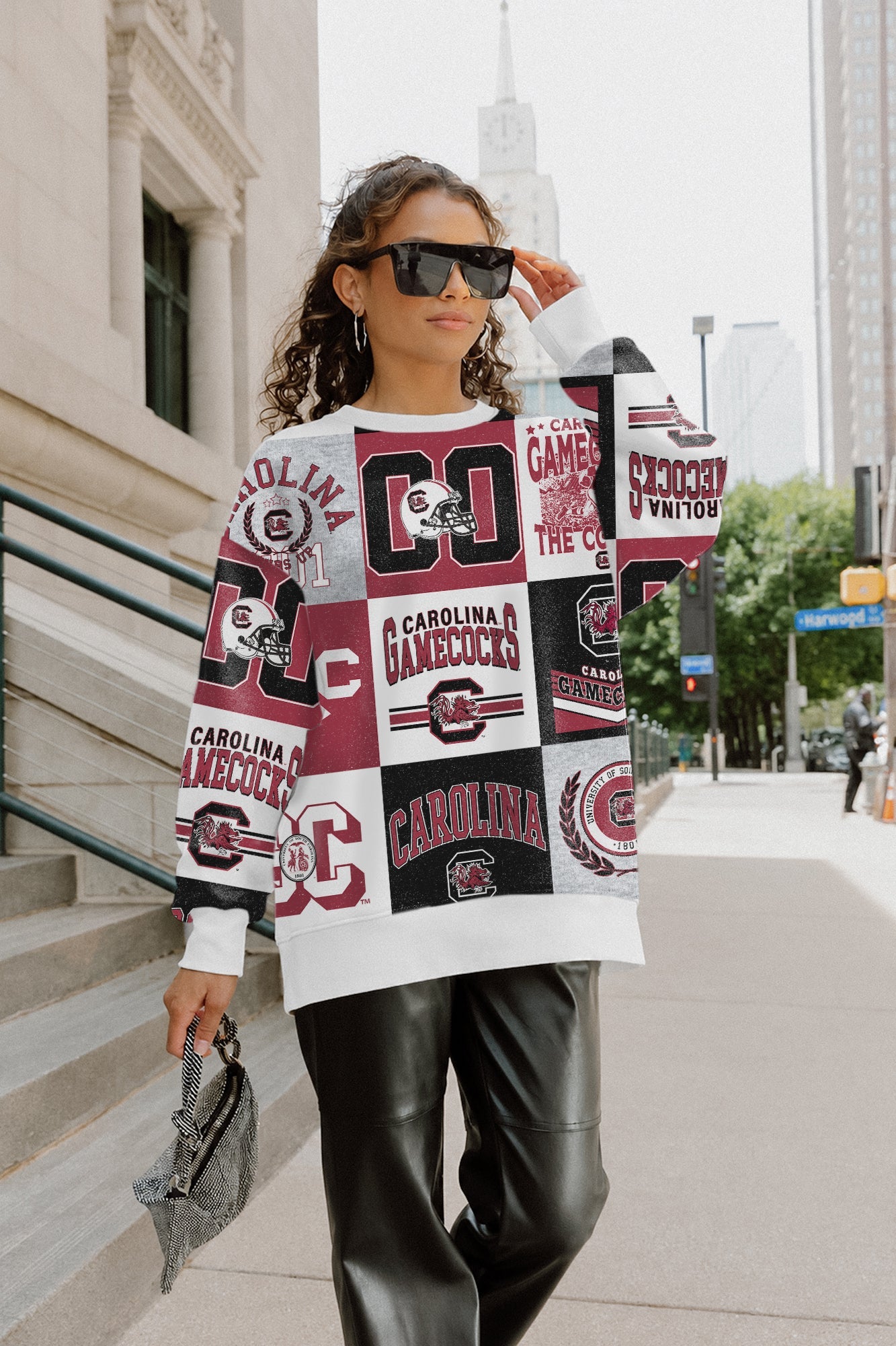 SOUTH CAROLINA GAMECOCKS HIGHLIGHT REEL PREMIUM CREWNECK SWEATSHIRT