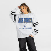 AIR FORCE FALCONS STADIUM STRIPES STRIPE SLEEVE CREWNECK SWEATSHIRT
