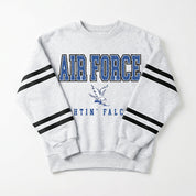 AIR FORCE FALCONS STADIUM STRIPES STRIPE SLEEVE CREWNECK SWEATSHIRT