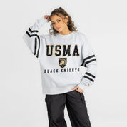 ARMY BLACK KNIGHTS STADIUM STRIPES STRIPE SLEEVE CREWNECK SWEATSHIRT