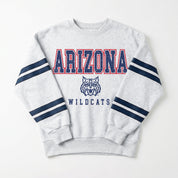 ARIZONA WILDCATS STADIUM STRIPES STRIPE SLEEVE CREWNECK SWEATSHIRT