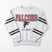 ATLANTA FALCONS STADIUM STRIPES STRIPE SLEEVE CREWNECK SWEATSHIRT