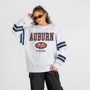 AUBURN TIGERS STADIUM STRIPES STRIPE SLEEVE CREWNECK SWEATSHIRT
